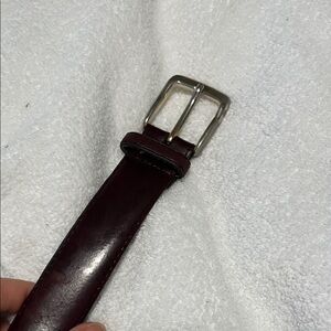 Split Burgundy Leather Belt Bag for Men